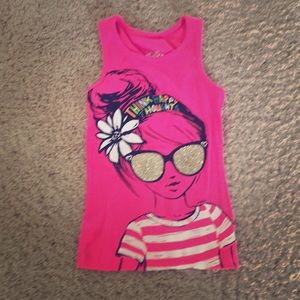 Girls hot pink tank top
